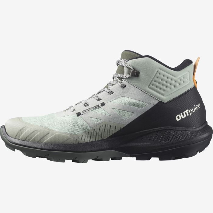 Salomon OUTPULSE MID GORE-TEX Vandresko Herre Sort Orange | fhCvrJyz