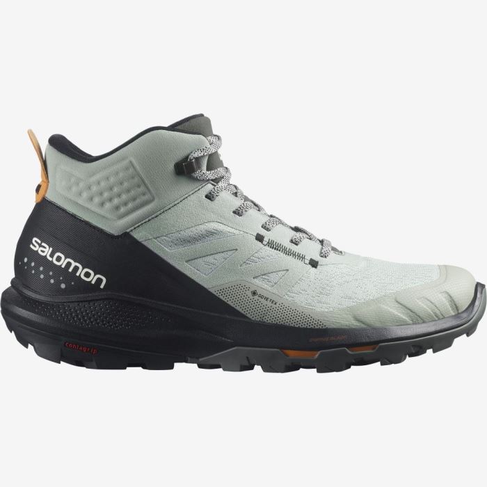 Salomon OUTPULSE MID GORE-TEX Vandresko Herre Sort Orange | fhCvrJyz