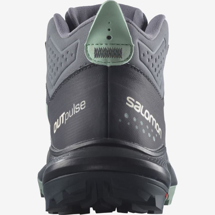 Salomon OUTPULSE MID GORE-TEX Vandresko Dame Ebony / Quiet Shade / Ebony | mPSuzoN7