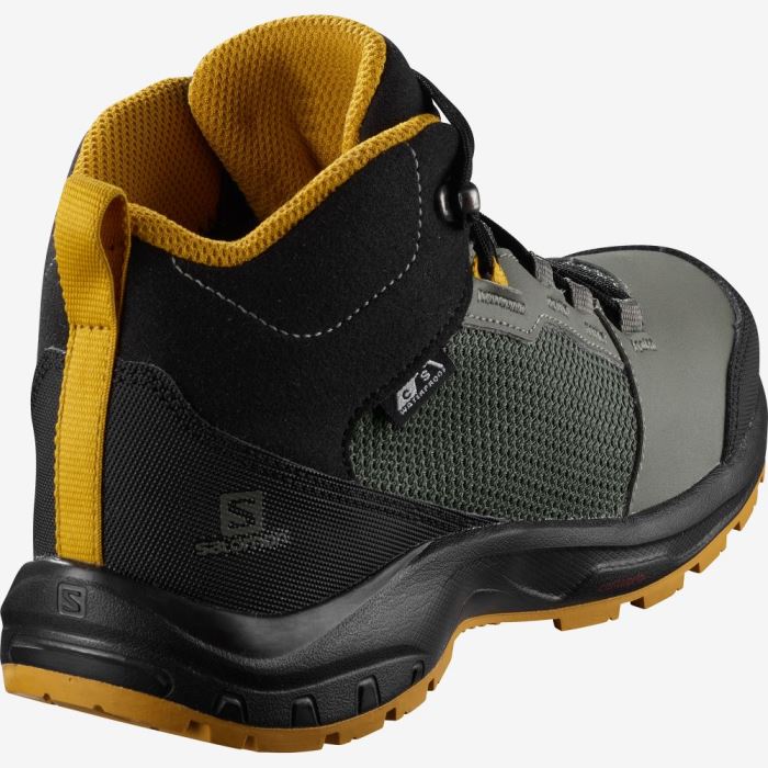 Salomon OUTWARD CLIMASALOMON™ WATERPROOF Vandresko Børn Grå Sort | CVLI1fDE