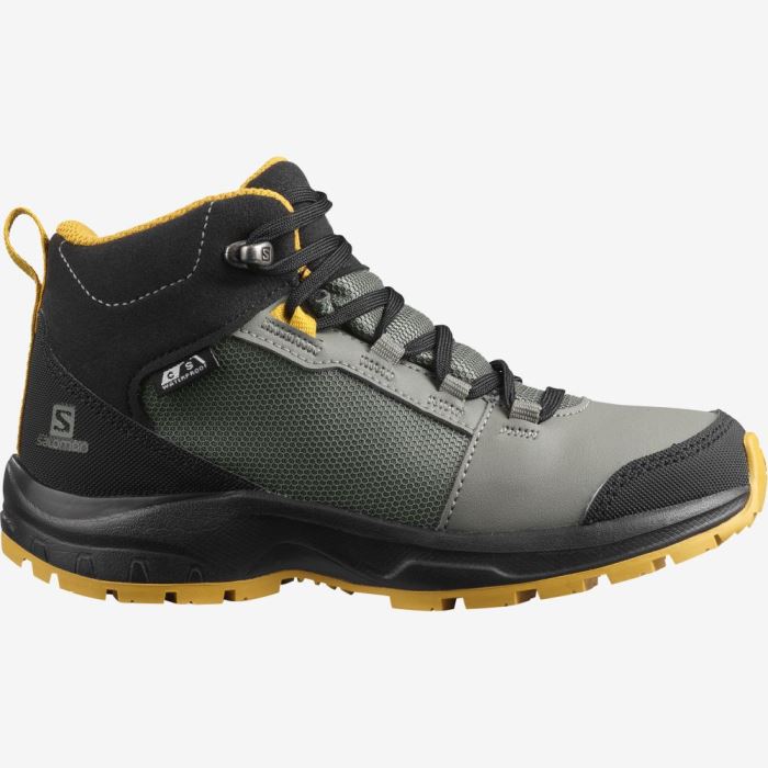 Salomon OUTWARD CLIMASALOMON™ WATERPROOF Vandresko Børn Grå Sort | CVLI1fDE