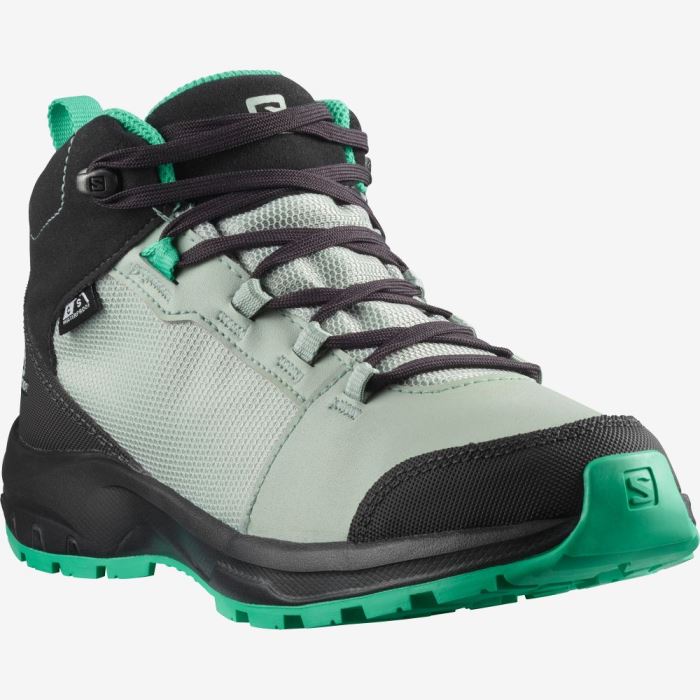 Salomon OUTWARD CLIMASALOMON™ WATERPROOF Vandresko Børn Lyseturkis Grå Mintgrønne | uQd4A7ts