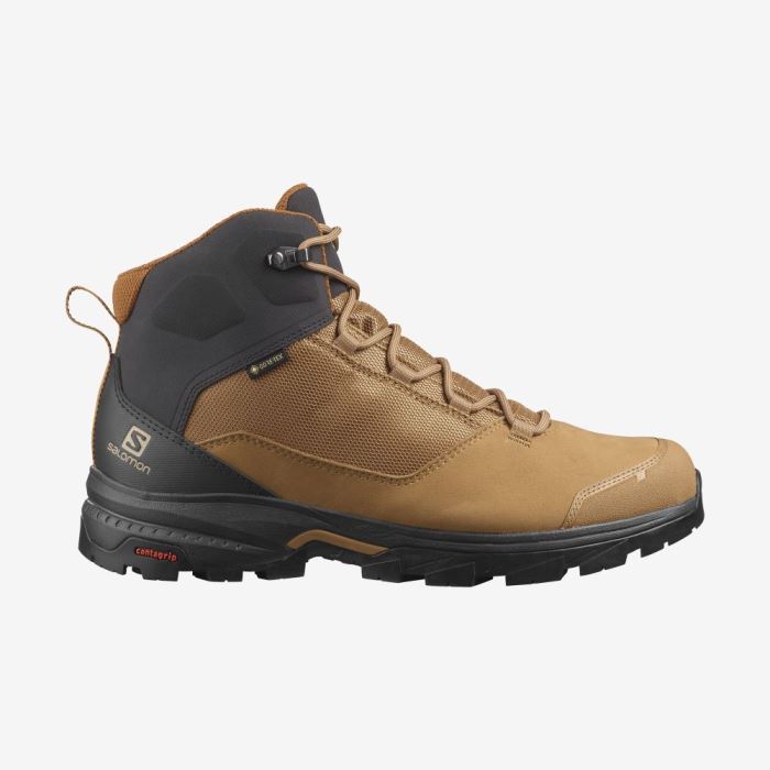 Salomon OUTWARD GORE-TEX Vandresko Herre Brune | 3pmkHFML