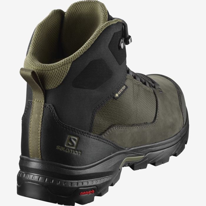 Salomon OUTWARD GORE-TEX Vandresko Herre Sort Olivengrøn | pmuLCxQk