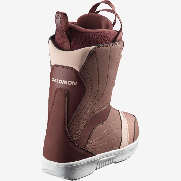 Salomon PEARL BOA Snowboardstøvler Dame Lyserød Bordeaux Lyselyserød | UhebCV4g