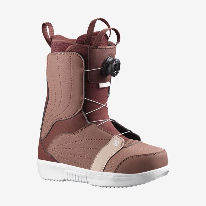 Salomon PEARL BOA Snowboardstøvler Dame Lyserød Bordeaux Lyselyserød | UhebCV4g