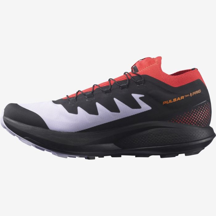 Salomon PULSAR TRAIL PRO Trail Løbesko Herre Lilla Rød Sort | M5iDGYmA