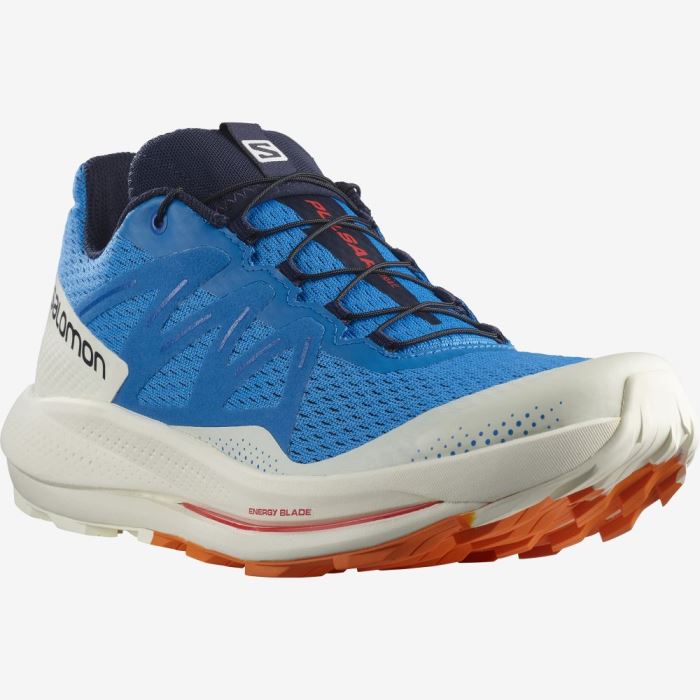 Salomon PULSAR TRAIL Trail Løbesko Herre Indigo Orange | rNE780p2