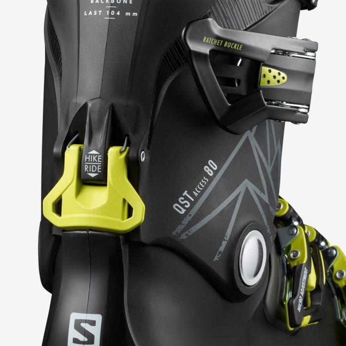 Salomon QST ACCESS 80 Skistøvler Herre Sort Grøn | DXIEBBO9