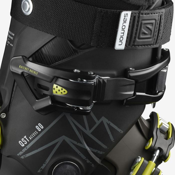 Salomon QST ACCESS 80 Skistøvler Herre Sort Grøn | DXIEBBO9