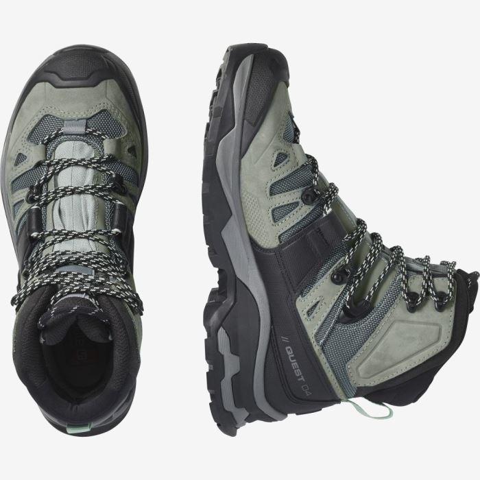 Salomon QUEST 4 GORE-TEX Vandresko Dame Blå | qS35EULd