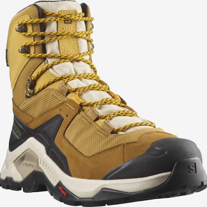 Salomon QUEST ELEMENT GORE-TEX Vandresko Herre Cumin / Bleached Sand / Saffron | idq98cEA