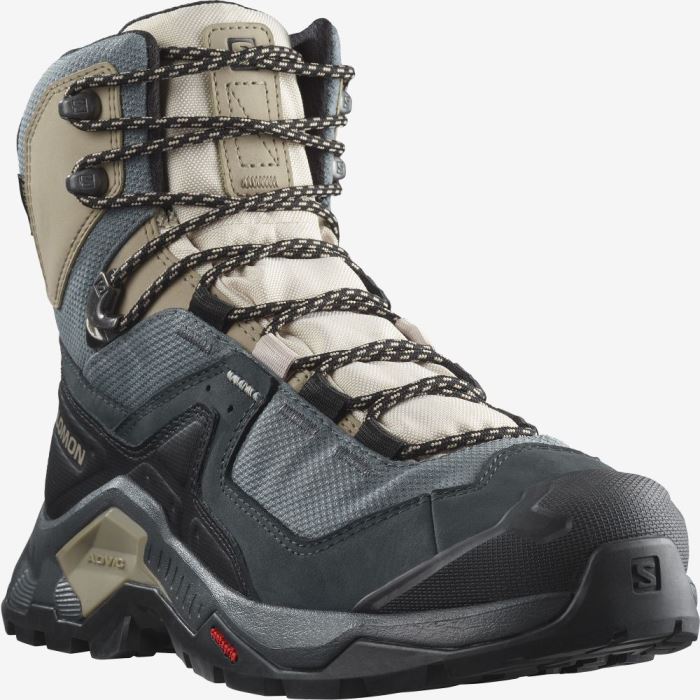 Salomon QUEST ELEMENT GORE-TEX Vandresko Dame Ebony / Rainy Day / Stormy Weather | uLUehWRG