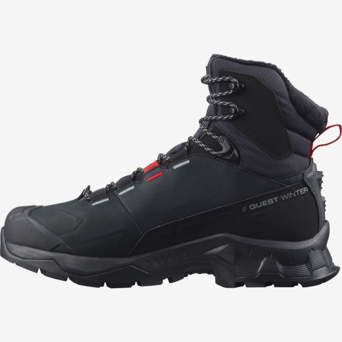 Salomon QUEST WINTER THINSULATE™ CLIMASALOMON™ WATERPROOF Vandresko Dame Sort | GfJ0JL6o