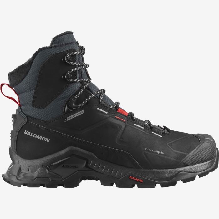 Salomon QUEST WINTER THINSULATE™ CLIMASALOMON™ WATERPROOF Vandresko Dame Sort | GfJ0JL6o