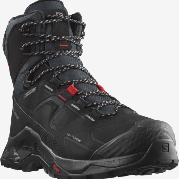 Salomon QUEST WINTER THINSULATE™ CLIMASALOMON™ WATERPROOF Vandresko Herre Sort | jrp6bcUO