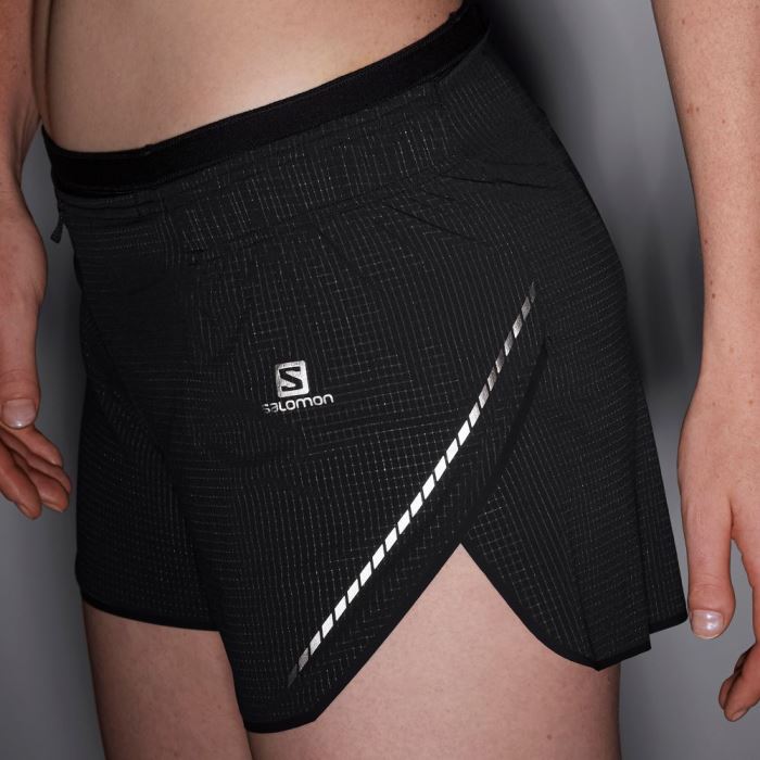 Salomon SENSE AERO 3'' Shorts Dame Sort | rRhPrFgn