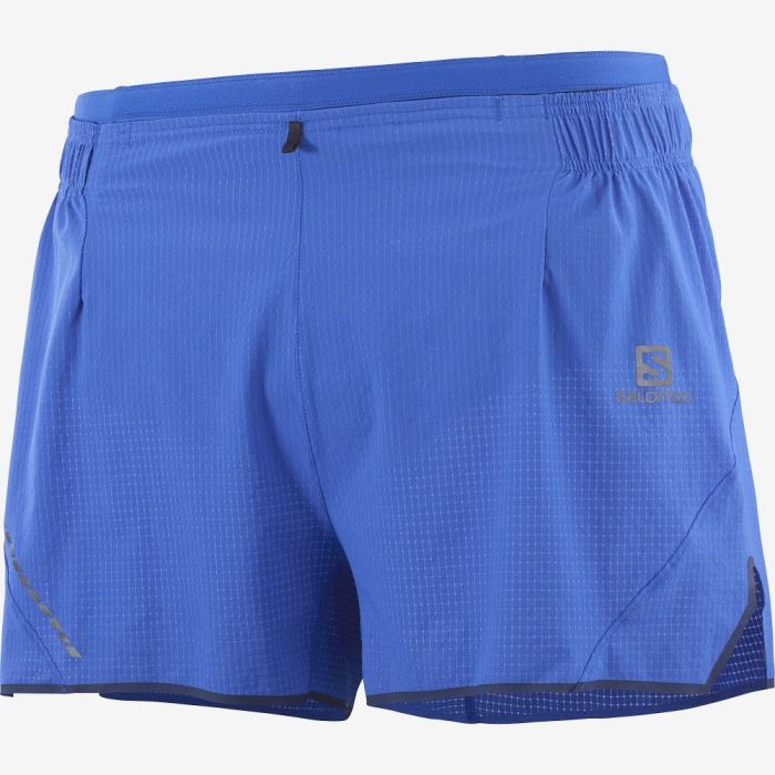 Salomon SENSE AERO 3\'\' Shorts Herre Blå | QQzwKX57