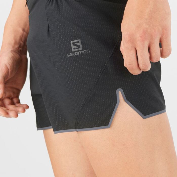 Salomon SENSE AERO 3'' Shorts Herre Sort | lCctiXxD