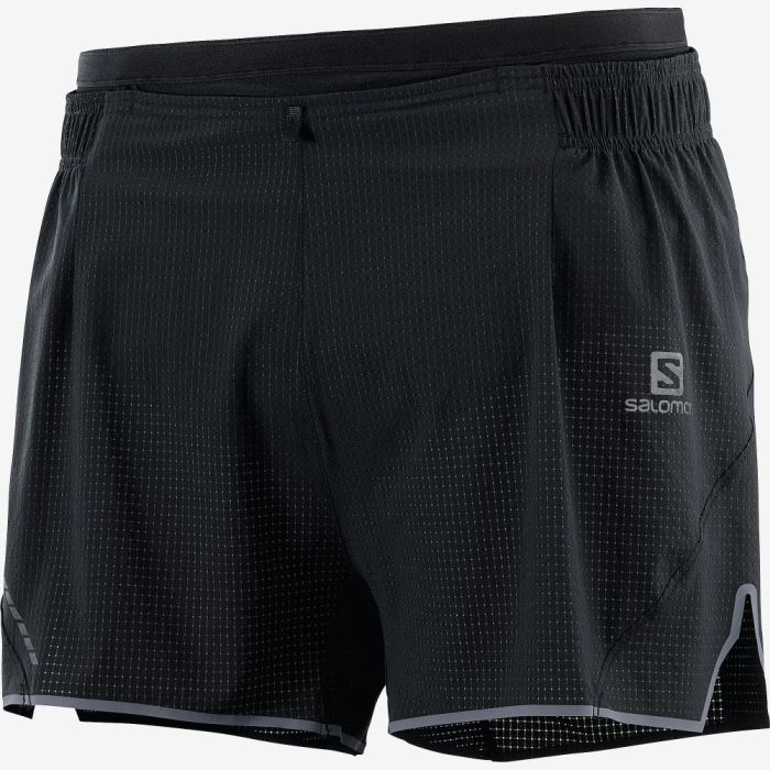 Salomon SENSE AERO 3\'\' Shorts Herre Sort | lCctiXxD