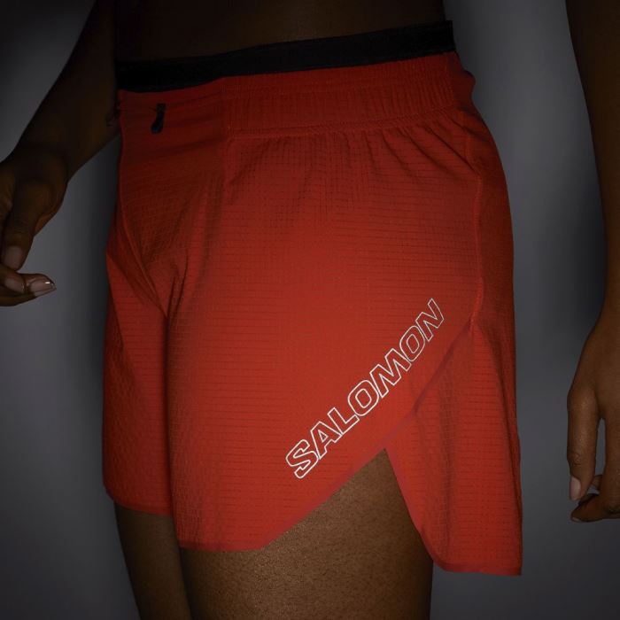 Salomon SENSE AERO 5'' Shorts Dame Rød | G3duk5Um