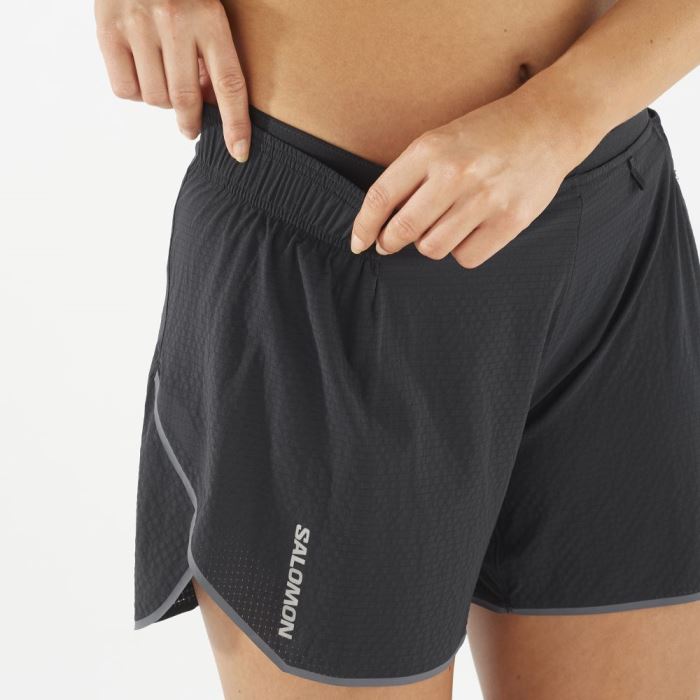 Salomon SENSE AERO 5'' Shorts Dame Sort | mdOQBkU2