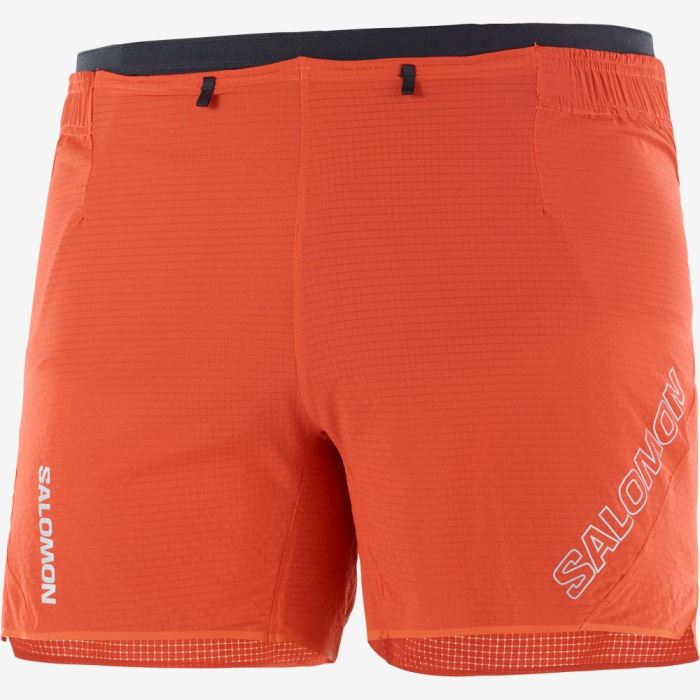 Salomon SENSE AERO 5'' Shorts Herre Rød | FAPsy8Td