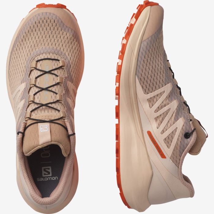 Salomon SENSE RIDE 4 Trail Løbesko Dame Rød Orange | 2UGXZLS6