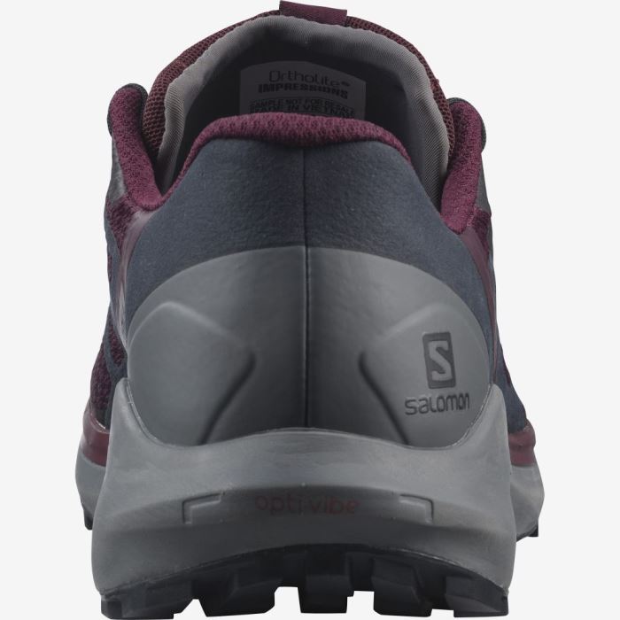 Salomon SENSE RIDE 4 Trail Løbesko Dame Wine Tasting / Quiet Shade / Ebony | MWOtNehk