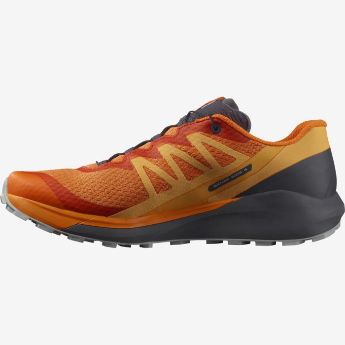 Salomon SENSE RIDE 4 Trail Løbesko Herre Orange | plITiKyO