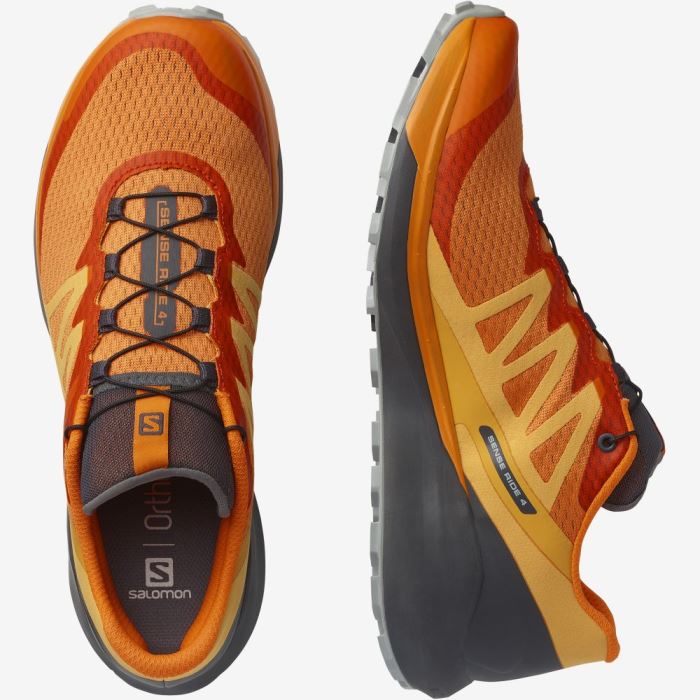 Salomon SENSE RIDE 4 Trail Løbesko Herre Orange | plITiKyO