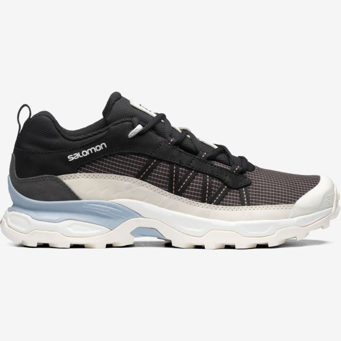 Salomon SHELTER LOW LEATHER Sneakers Dame Chokolade Lilla Blå | ZdaFq3tt