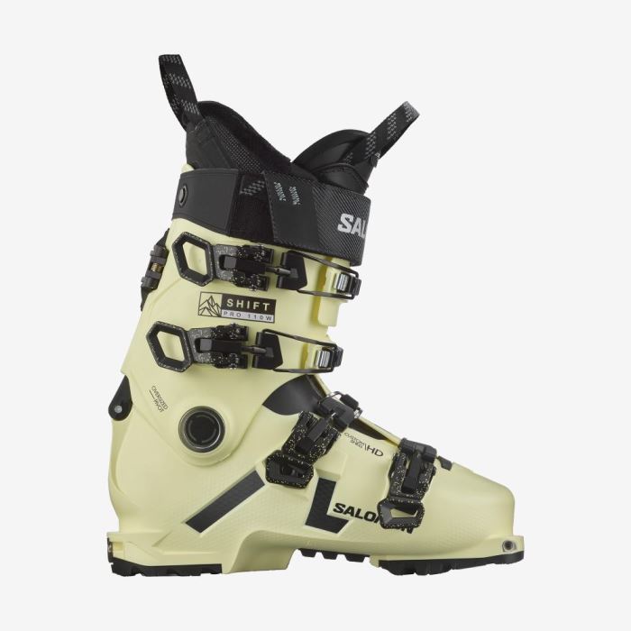 Salomon SHIFT PRO 110 AT Skistøvler Dame Gul Sort Hvide | Xirv9aXI