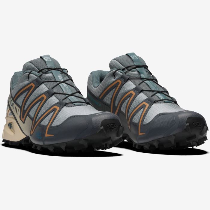 Salomon SPEEDCROSS 3 Sneakers Dame Quarry / Ebony / Bleached Sand | wfaS9Kjk