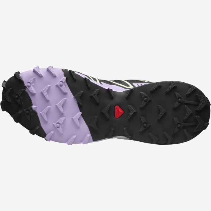 Salomon SPEEDCROSS 3 Sneakers Herre Sort Lavendel Grøn | FR3ZcqfM