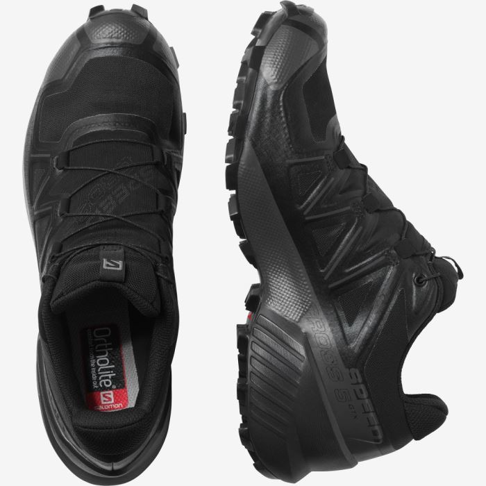 Salomon SPEEDCROSS 5 GORE-TEX Trail Løbesko Herre Sort Sort | xC14JOSK