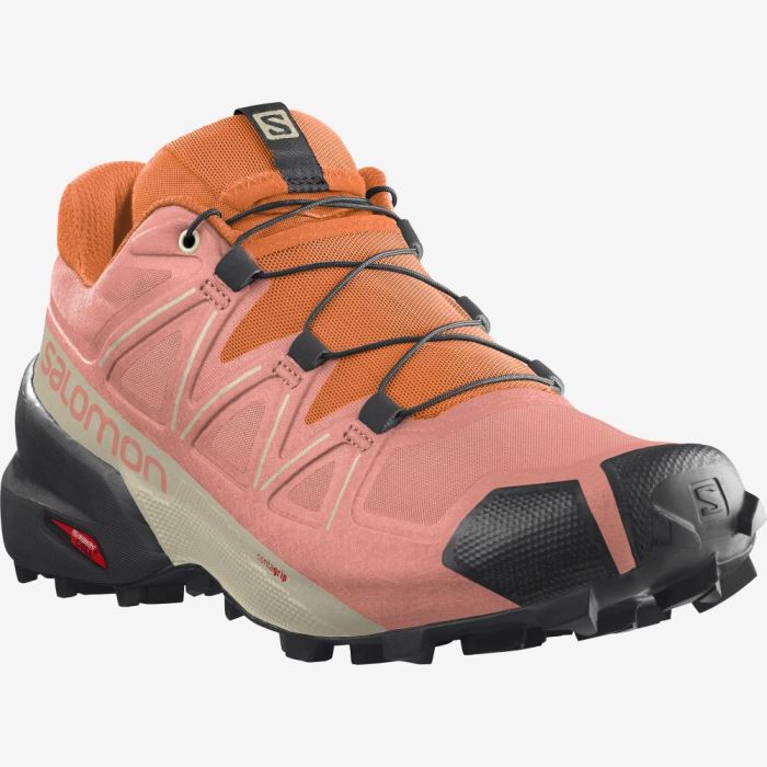 Salomon SPEEDCROSS 5 Trail Løbesko Dame Sort Orange | SrtpaRhi