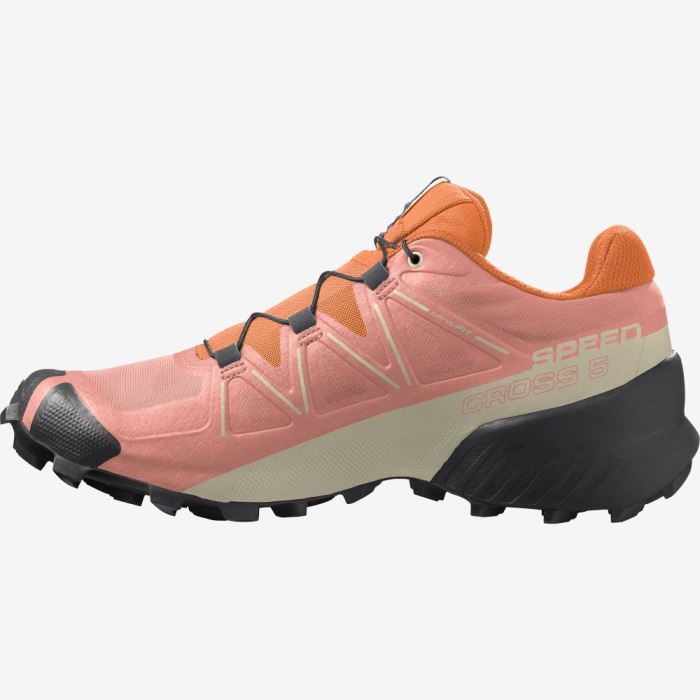 Salomon SPEEDCROSS 5 Trail Løbesko Dame Sort Orange | SrtpaRhi