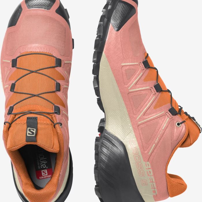 Salomon SPEEDCROSS 5 Trail Løbesko Dame Sort Orange | SrtpaRhi