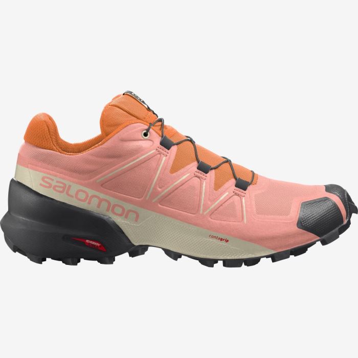 Salomon SPEEDCROSS 5 Trail Løbesko Dame Sort Orange | SrtpaRhi