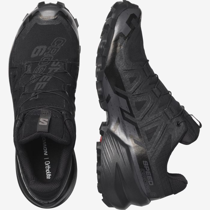 Salomon SPEEDCROSS 6 GORE-TEX Trail Løbesko Dame Sort Sort | Z3We1iQa