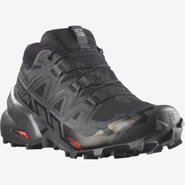 Salomon SPEEDCROSS 6 GORE-TEX Trail Løbesko Dame Sort Sort | Z3We1iQa