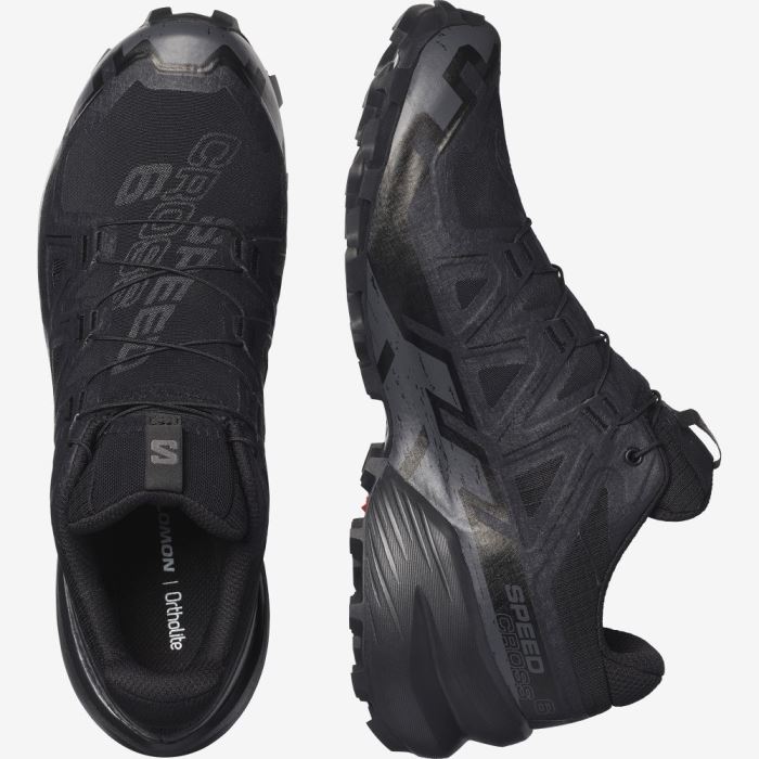 Salomon SPEEDCROSS 6 GORE-TEX Trail Løbesko Herre Sort Sort | h6zwDad6