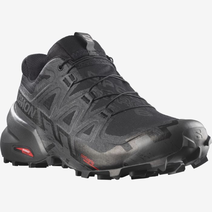 Salomon SPEEDCROSS 6 GORE-TEX Trail Løbesko Herre Sort Sort | h6zwDad6