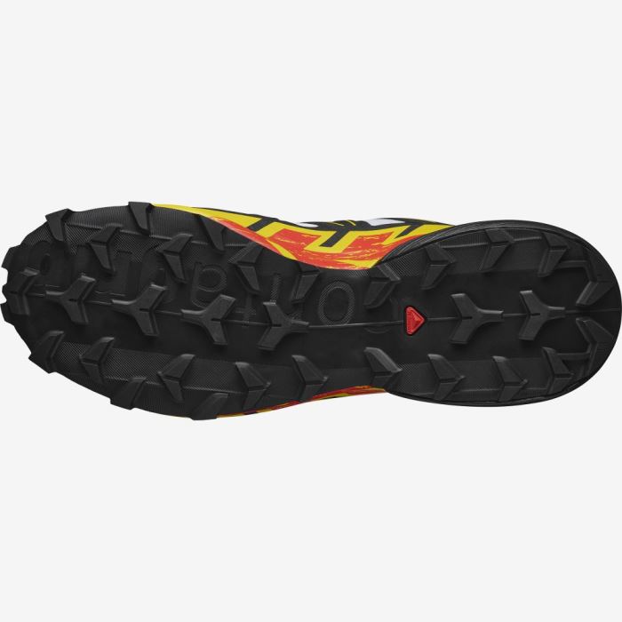 Salomon SPEEDCROSS 6 Trail Løbesko Herre Hvide Sort Gul | IGbRUyYw