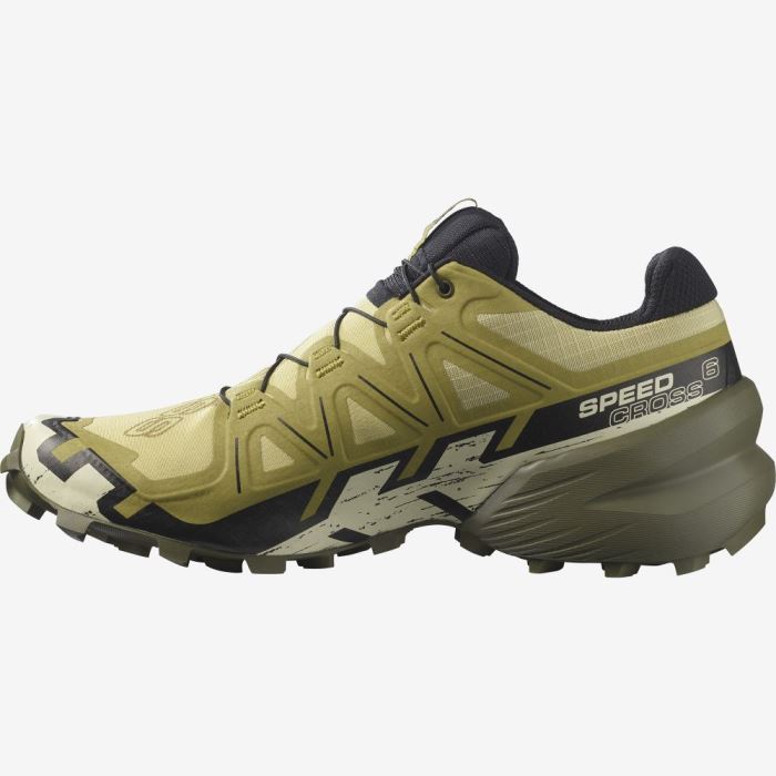 Salomon SPEEDCROSS 6 Trail Løbesko Herre Grøn Sort | YfhdFsX3