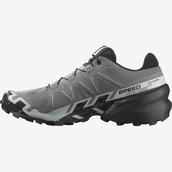 Salomon SPEEDCROSS 6 WIDE Trail Løbesko Herre Sort Blå | 1wo3R6vl