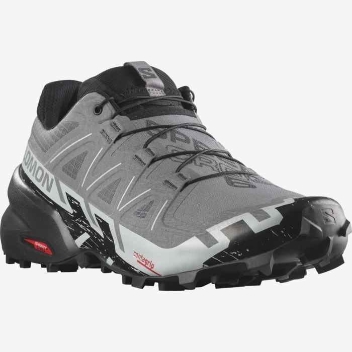 Salomon SPEEDCROSS 6 WIDE Trail Løbesko Herre Sort Blå | 1wo3R6vl