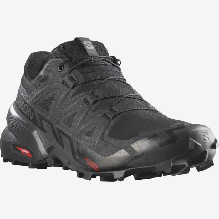 Salomon SPEEDCROSS 6 WIDE Trail Løbesko Herre Sort Sort | E9d3nBLY