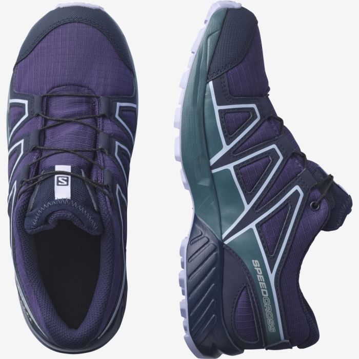 Salomon SPEEDCROSS CLIMASALOMON™ WATERPROOF Vandresko Børn Lilla Blå Lavendel | byP8A4fe